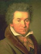 unknow artist Portrait de Ludwig van Beethoven en 1815 France oil painting artist